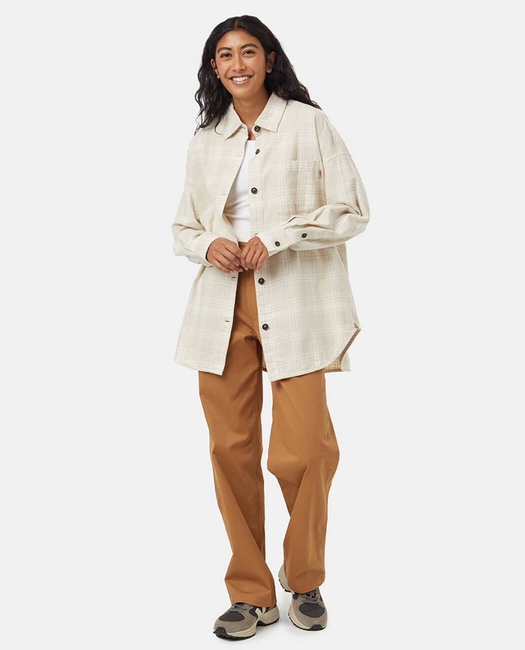 Women Checked Oversized Casual Shirt